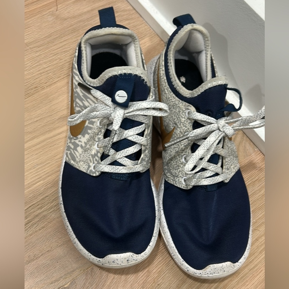 Women’s Navy and Gold Athletic Shoes